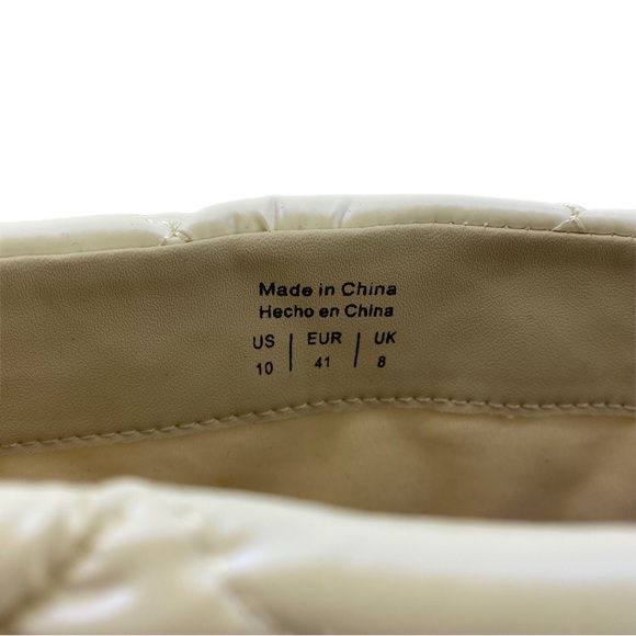 Aldo White Snowpuff Quilted Heeled Boots - Picture 8 of 10